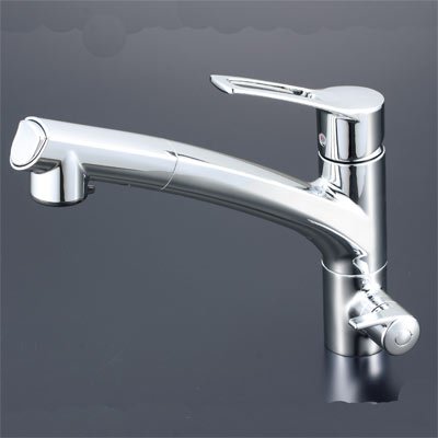 KVK 浄水器付シングルレバー式シャワー混合水栓(シャワー引出式) KM5061NSC 【欠品中】