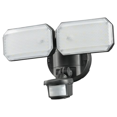 オーム電機monban 防犯センサーライト 2灯 リチウム充電池式 2000ルーメン 人感センサー LS-B312 07-8802 OHM 【欠品中】