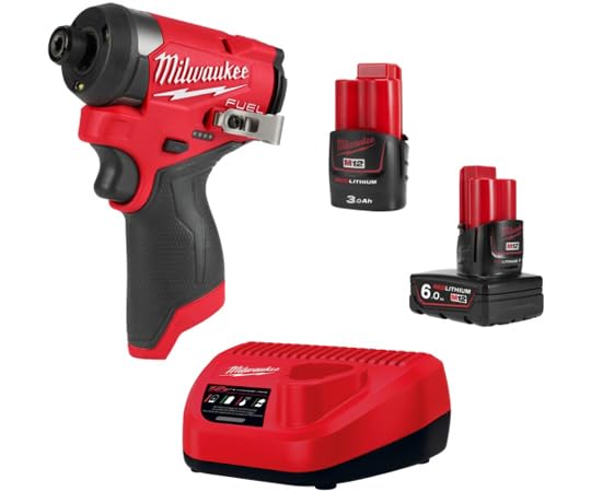 ミルウォーキーツール・ジャパン M12 FUEL インパクトドライバー 6.0AH ＆ 3.0AH キット 充電器・バッテリー2個・ケース付 M12 FID2-632X JP 【欠品中】