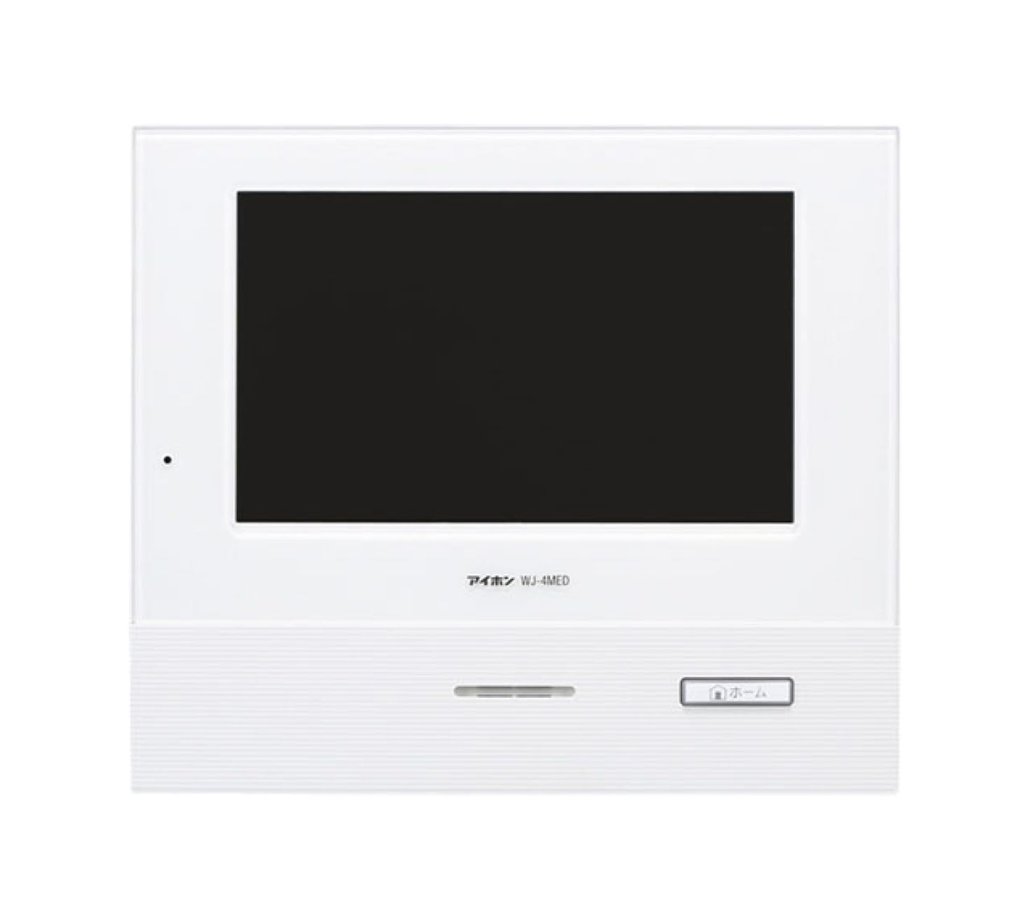 アイホン インターホン ドアホン モニター付親機 7型画面 カラー画面 自動交互通話 プレストーク通話 二世帯向き 壁取付型 SDカード対応 白 3.1×21×18.3cm WJ-4MED-T 【欠品中】