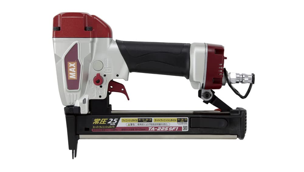 マックス(MAX) 釘打機 スーパーフィニッシュネイラ TA-225SF1 TA92635 レッド×ブラック 【欠品中】
