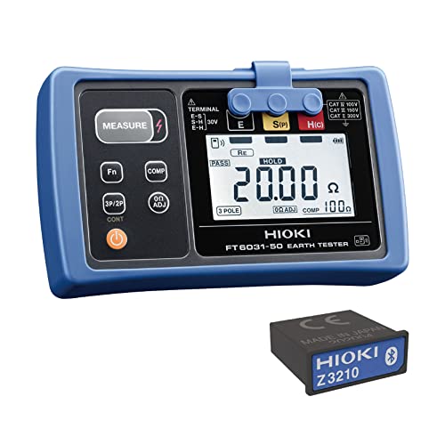 HIOKI (日置電機) 接地抵抗計 FT6031-90 ワイヤレスアダプタZ3210 セット品 Bluetooth通信 防塵 防水 IP65 IP67 A種 B種 C種 D種 2電極法 3電極法 携帯用ケース付属 【欠品中】