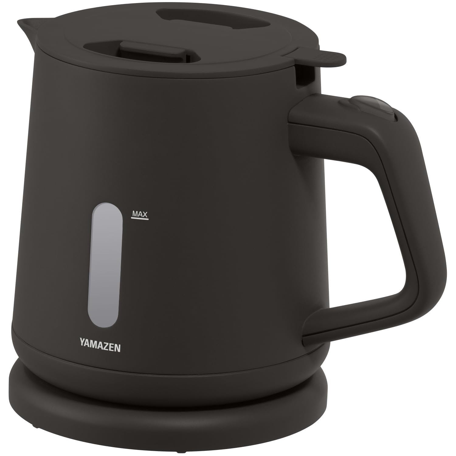 [山善] 電気ケトル 電気ポット 1.0L 1200W 一人暮らし 二人暮らし 湯こぼれ防止 空焚き防止 沸騰後自動電源OFF お手入れ簡単 ブラック YKU-S1210JB