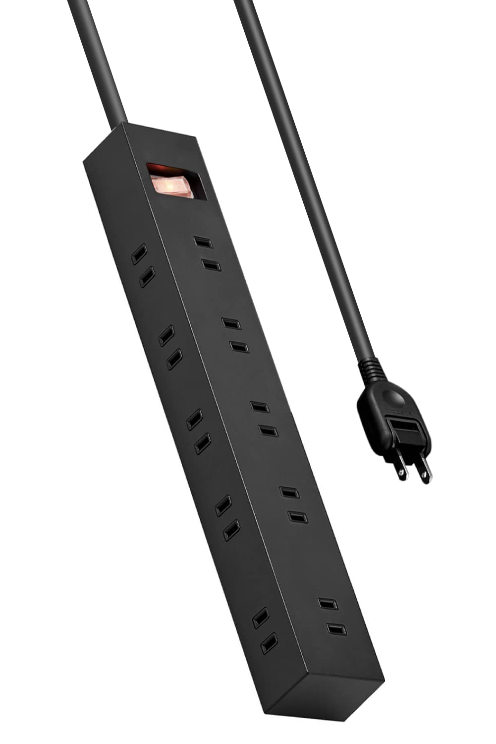 エレコム 電源タップ 10個口 差し込み口2面 3m マグネット ほこりシャッター付 スイングプラグ 雷ガード 一括スイッチ コンパクト ブラック ECT-1530BK