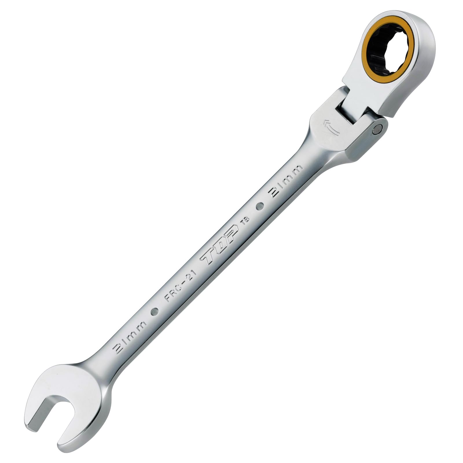 FRC-21 トップ (TOP) 首振りラチェットコンビ 対辺21㎜ 首振り角度180° 送り角度5° ギヤレンチ FRC-21
