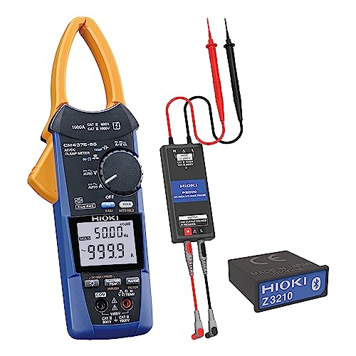 HIOKI (日置電機) AC/DCクランプメータ CM4375-92 ワイヤレスアダプタZ3210 直流高電圧プローブP2000 セット品 AC/DC 1000A 真の実効値 挟みやすい 日本製 防塵 防水 交流電流 直流電流 交流電圧 直流電圧 直流電力 携帯用ケース付属 【欠品中】
