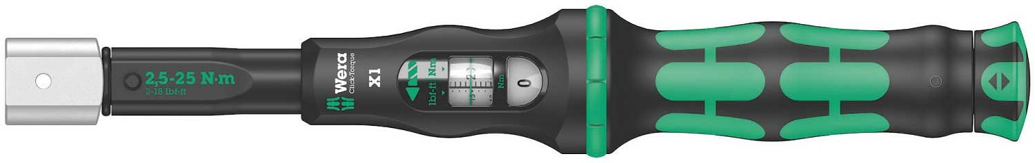 Wera(ヴェラ) 05075651001 | 差替式トルクレンチ Click-Torque X 1 2.5-25/9×12×2.5-25 Nm 【日本正規輸入品】 【欠品中】