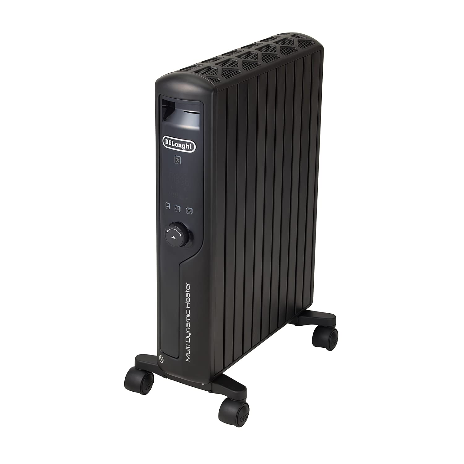 MDHU15-PB DeLonghi  デロンギ  マルチダイナミックヒーター MDHU15-PB 電気ヒーター ゼロ風暖房 節電 直感操作クリックノブ リモコン付き 表面温度約60℃ 節電 10-13畳 マットブラック デロンギファミリー登録で5年保証
