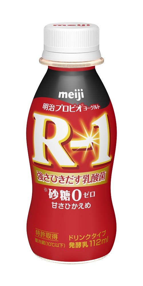 （クール便）明治 ヨーグルト R-1 ドリンクタイプ 砂糖0　甘さ控えめ 112ml×36本 【欠品中】