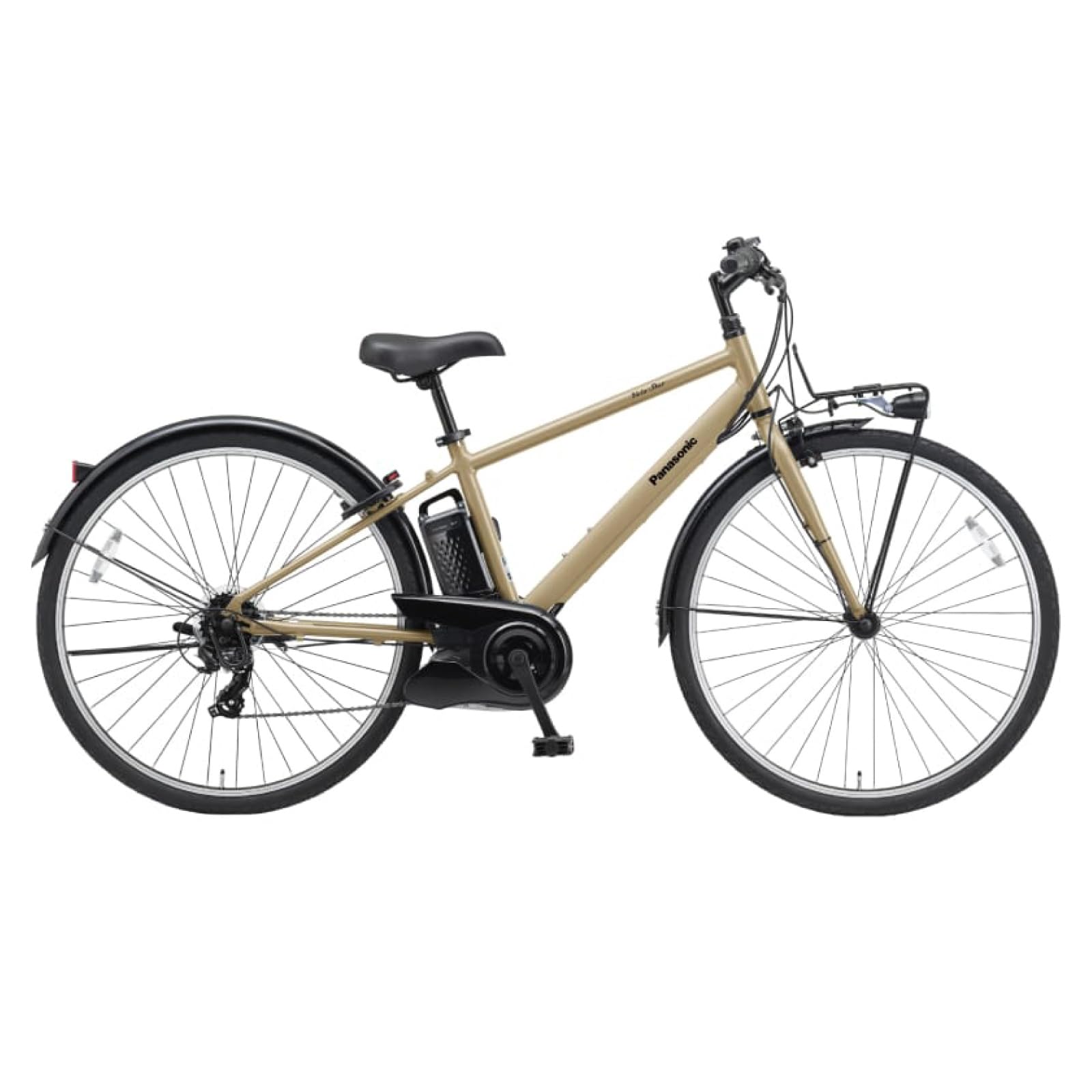 【自転車 完全品|自転車安全整備士点検済】電動自転車 パナソニック Panasonic 2025年モデル ベロスター BE-FVS771 8.0Ah 27インチ 外装7段変速 マロンベージュ電動アシスト自転車