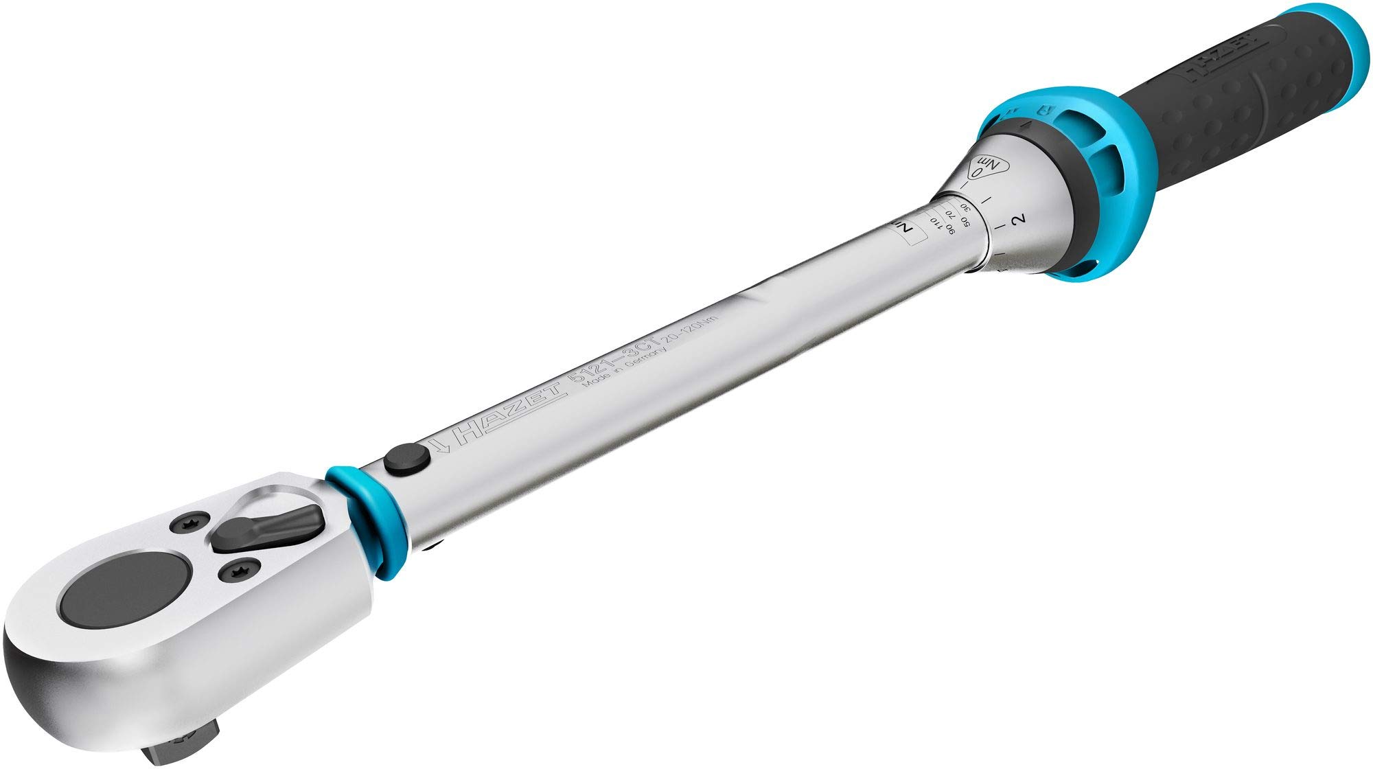 ハゼット(HAZET) トルクスパナ トルクレンチ リバーシブルラチェット 角型12.5mm(1/2インチ) 公差:3% 32歯 作動角11.25° 寸法421mm 13.3×0.8×4.2cm 【日本正規輸入品】 5121-3CT 【欠品中】