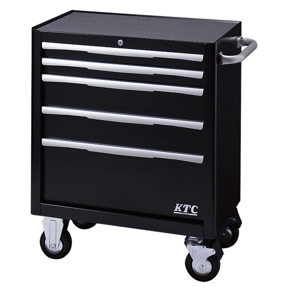 京都機械工具(KTC) ローラーキャビネット 5段5引出し ブラック EKW-1005BK (2015 京都機械工具 企画商品) 【欠品中】