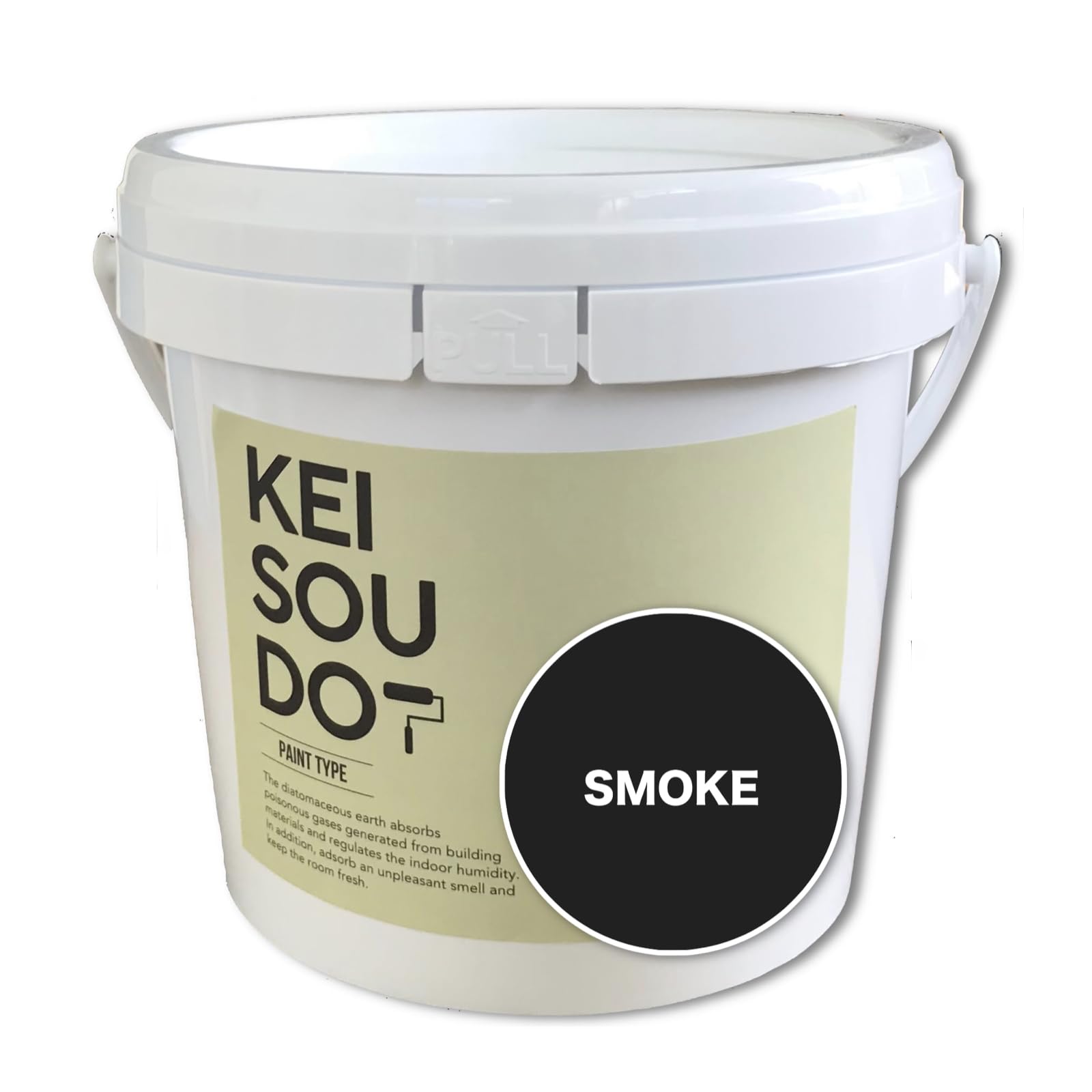 PA150040N U-SELECT(ユーセレクト) 珪藻土 塗料 壁材 KEISOUDO PAINT TYPE 1.5kg SMOKE