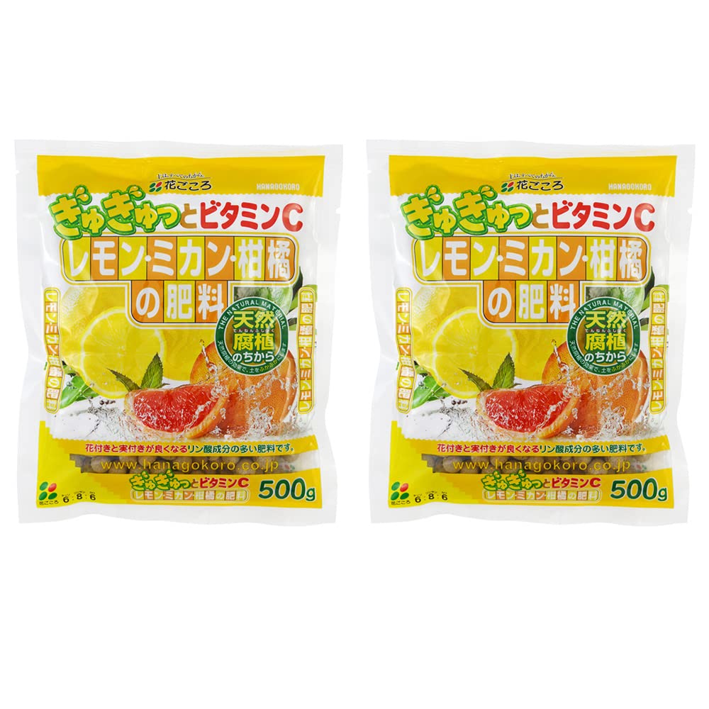 5962 花ごころ レモン・ミカン・柑橘の肥料500g×2袋