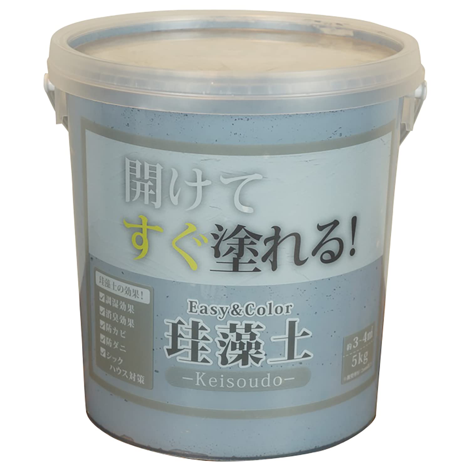 3793060103 ワンウィル EASY&COLOR珪藻土 ブルーグレー 5Kｇ