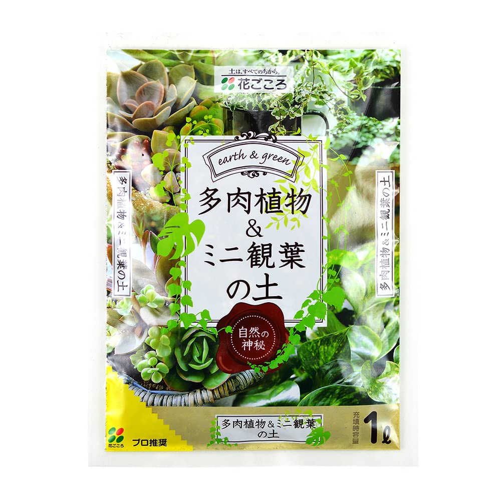 20700S 花ごころ 多肉植物&ミニ観葉植物の土 1L