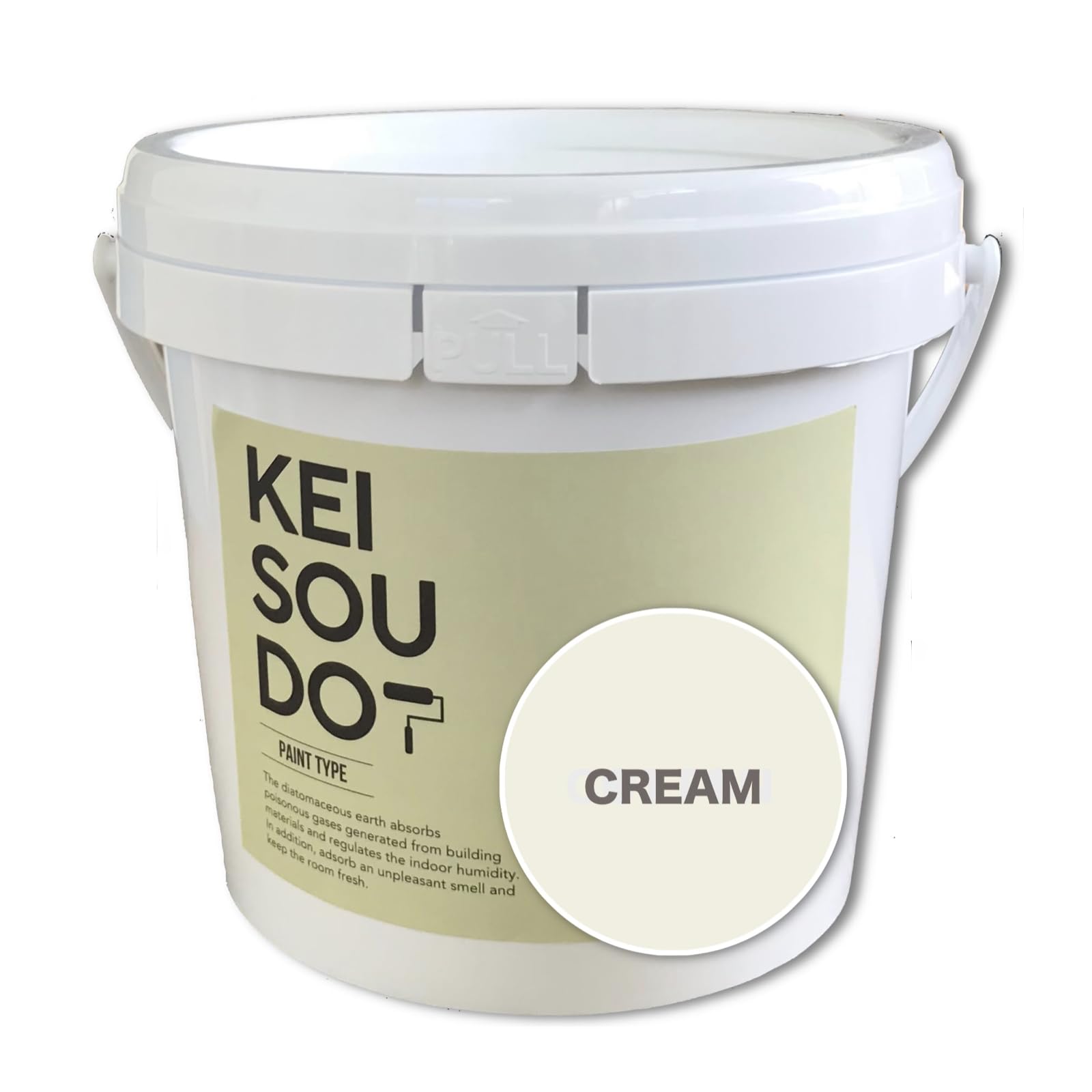 PA152293C U-SELECT(ユーセレクト) 珪藻土 塗料 壁材 KEISOUDO PAINT TYPE 1.5kg CREAM