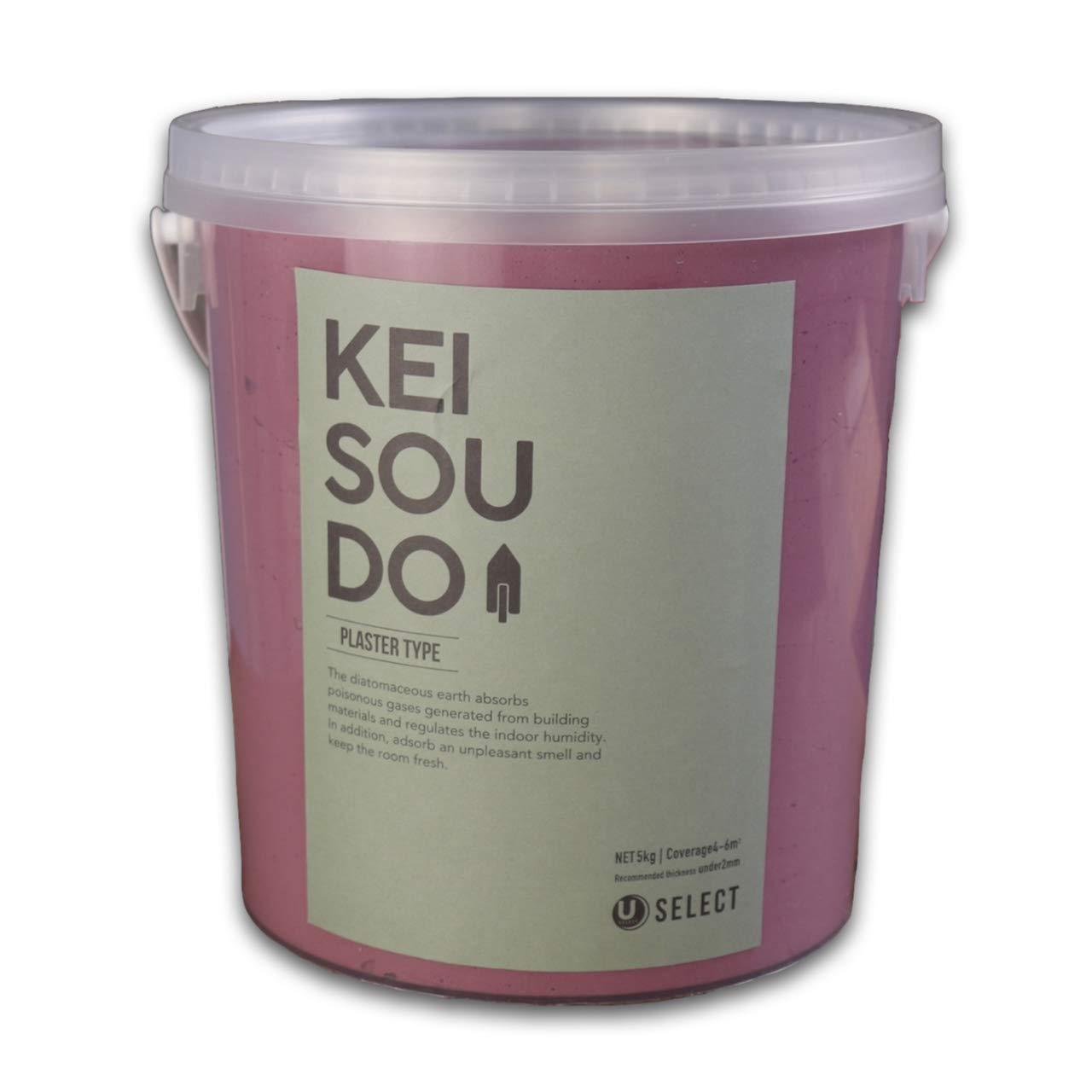 PL058970H KEISOUDO U-SELECT(ユーセレクト) 珪藻土 左官 塗り壁 壁材 塗料PLASTER TYPE 5kg PETAL