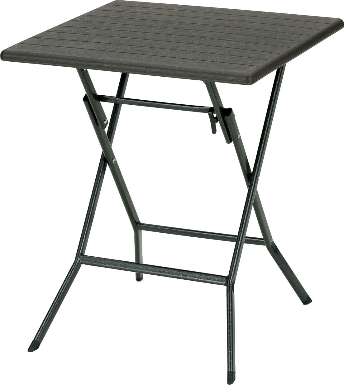 UD-62BR 【ベランダ用・アウトドア・折りたたみ式】 武田コーポレーション(Takeda corporation) ブラウン 62×62×73.5㎝ ウッド調ガーデン角テーブル UD-62BR