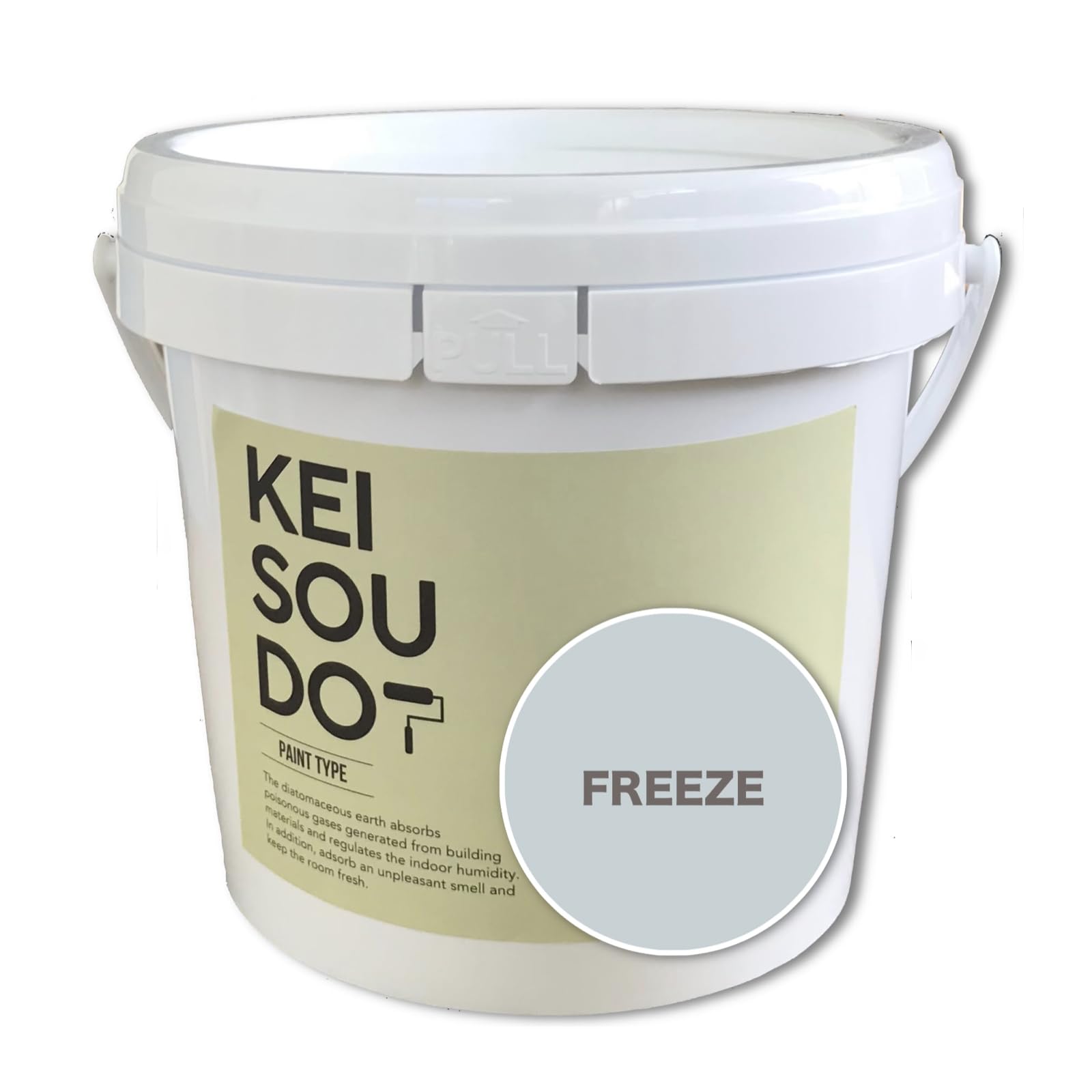 PA156980D U-SELECT(ユーセレクト) 珪藻土 塗料 壁材 KEISOUDO PAINT TYPE 1.5kg FREEZE