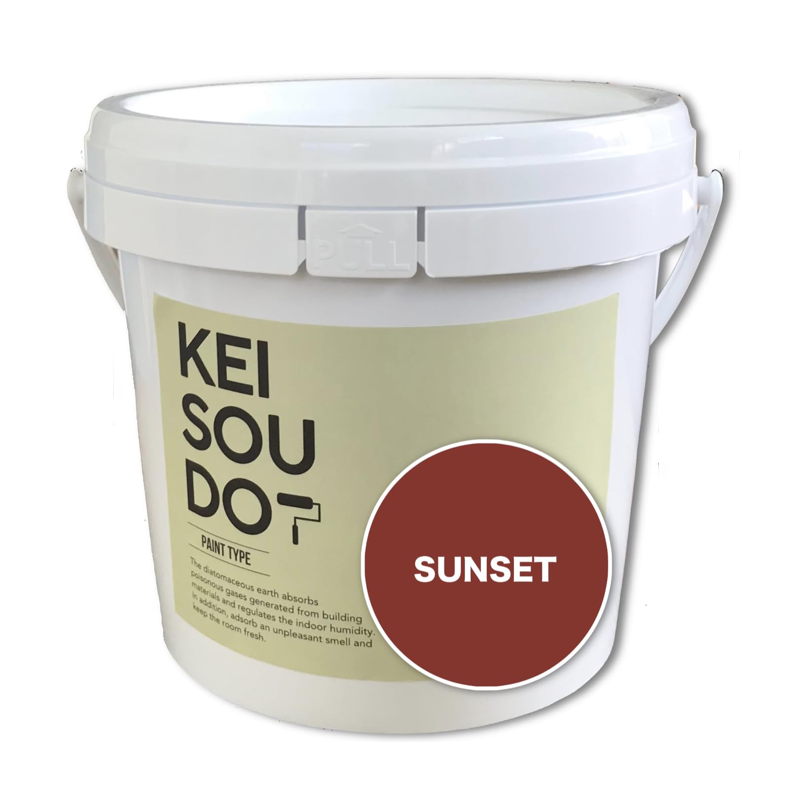 PA150960L U-SELECT(ユーセレクト) 珪藻土 塗料 壁材 KEISOUDO PAINT TYPE 1.5kg SUNSET