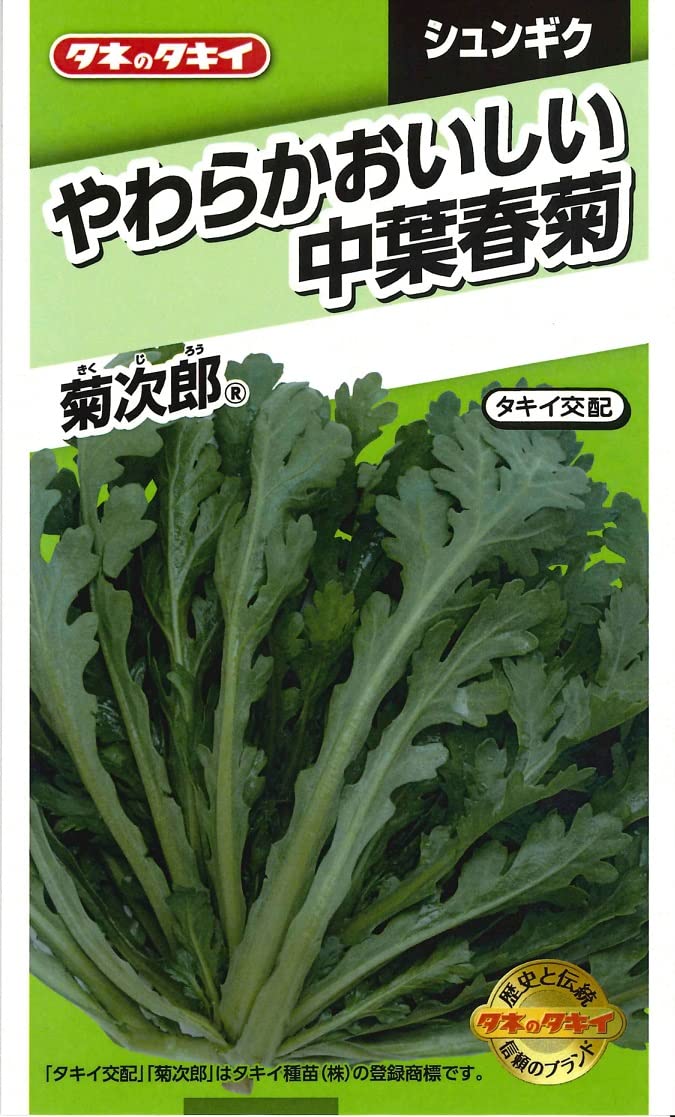 159 タキイ種苗 やわらかおいしい中葉春菊 菊次郎