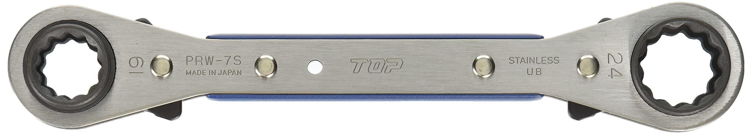 PRW-7S トップ (TOP) 4サイズ板ラチェットレンチ 17x19㎜ 21x24㎜ 20°送り PRW-7S 燕三条 日本製