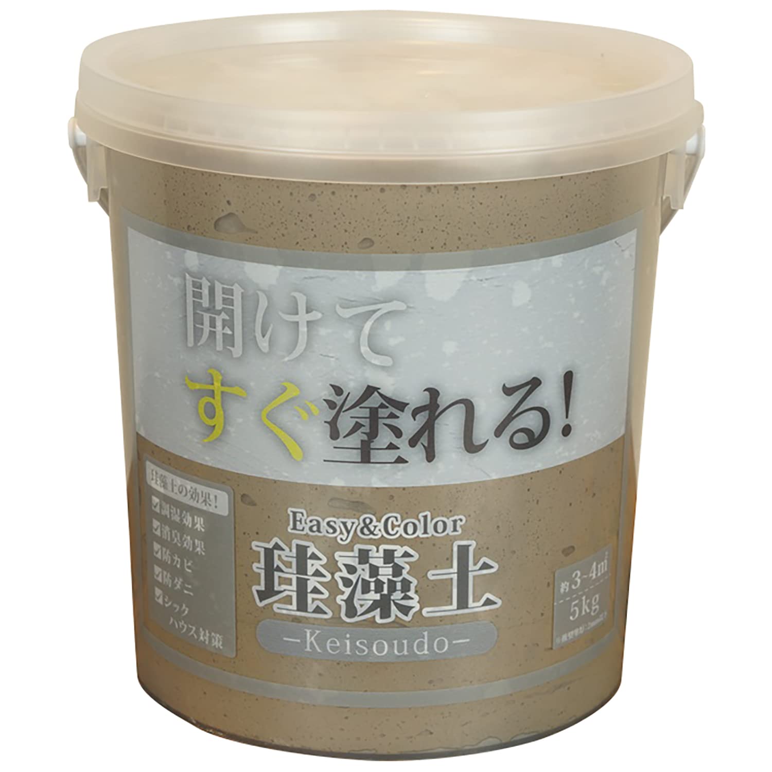 3793060102 ワンウィル EASY&COLOR珪藻土 チャコールグレー 5Kｇ