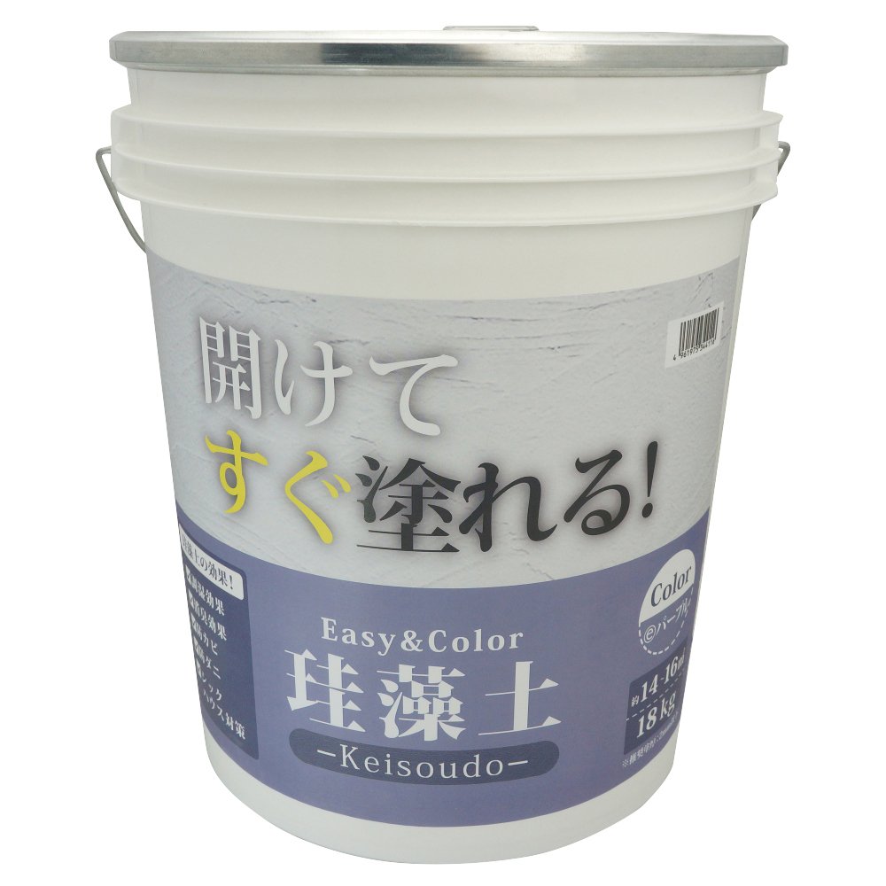 3793060024 ワンウィル Easy&Color珪藻土 18kg パープル 3793060024