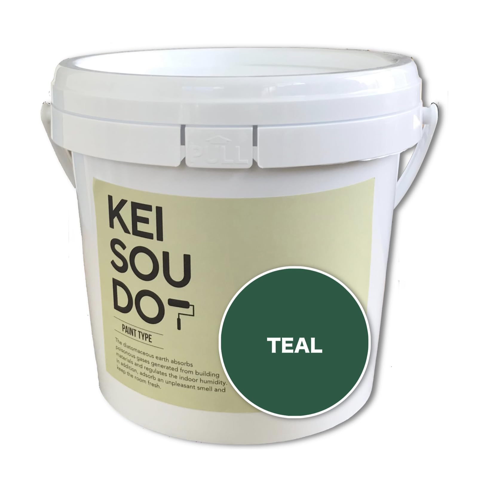 PA155260L U-SELECT(ユーセレクト) 珪藻土 塗料 壁材 KEISOUDO PAINT TYPE 1.5kg TEAL