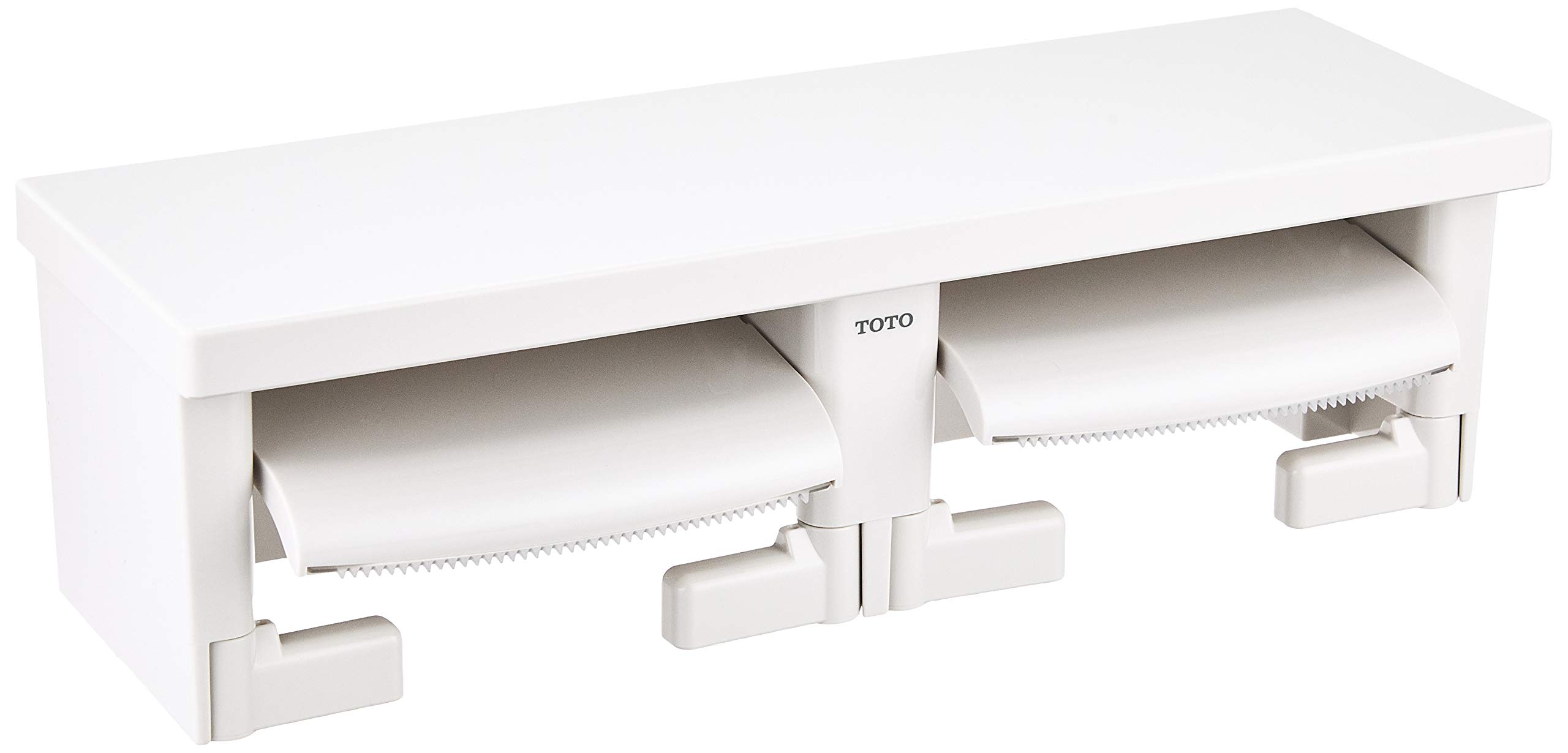 YH650#NG2 TOTO 二連紙巻器 フラット棚(樹脂) ホワイトグレー YH650#NG2