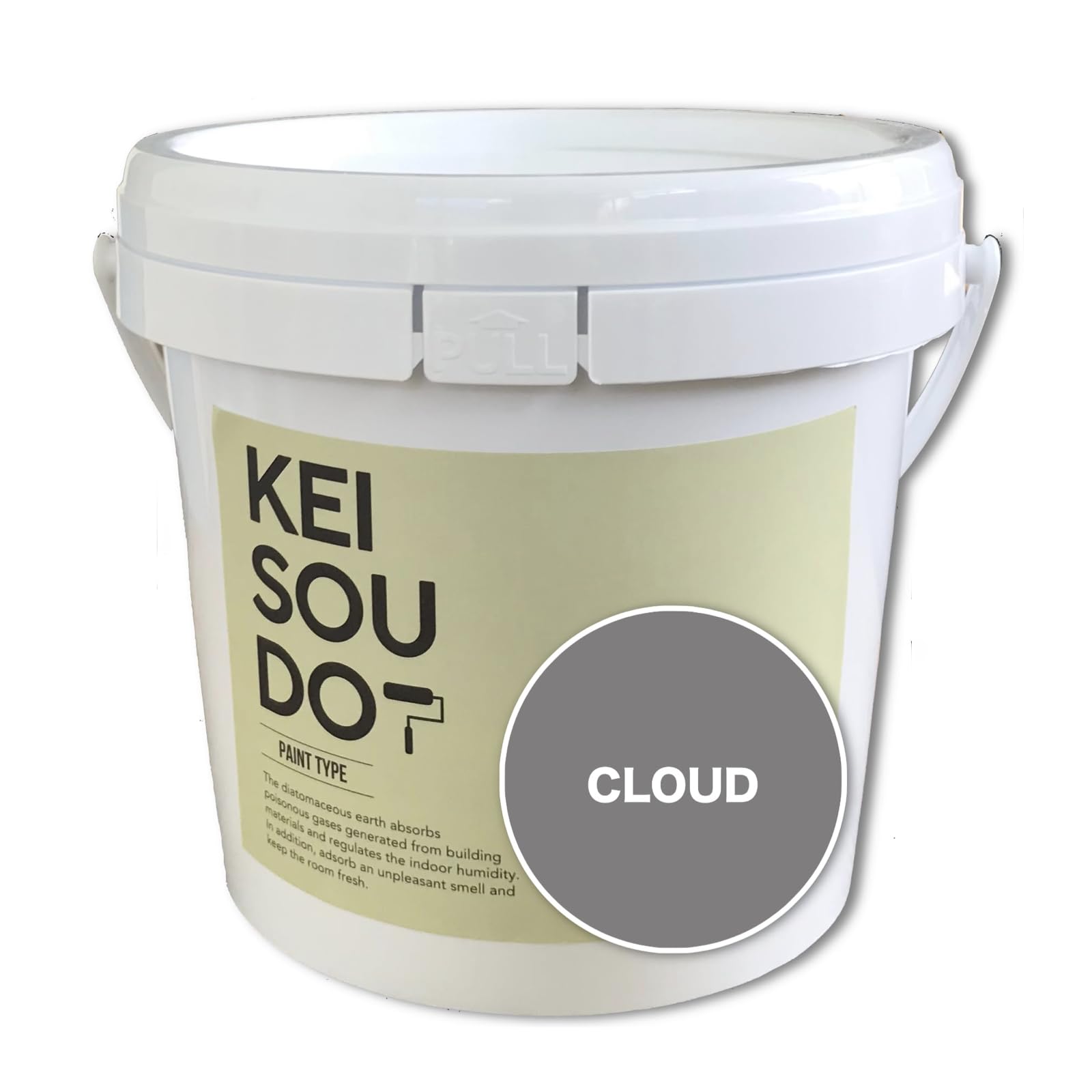 PA150072N U-SELECT(ユーセレクト) 珪藻土 塗料 壁材 KEISOUDO PAINT TYPE 1.5kg CLOUD