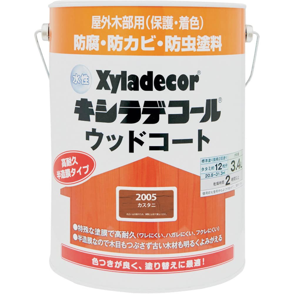 97670110000 大阪ガスケミカル 水性XDウッドコートS 3.4L カスタニ