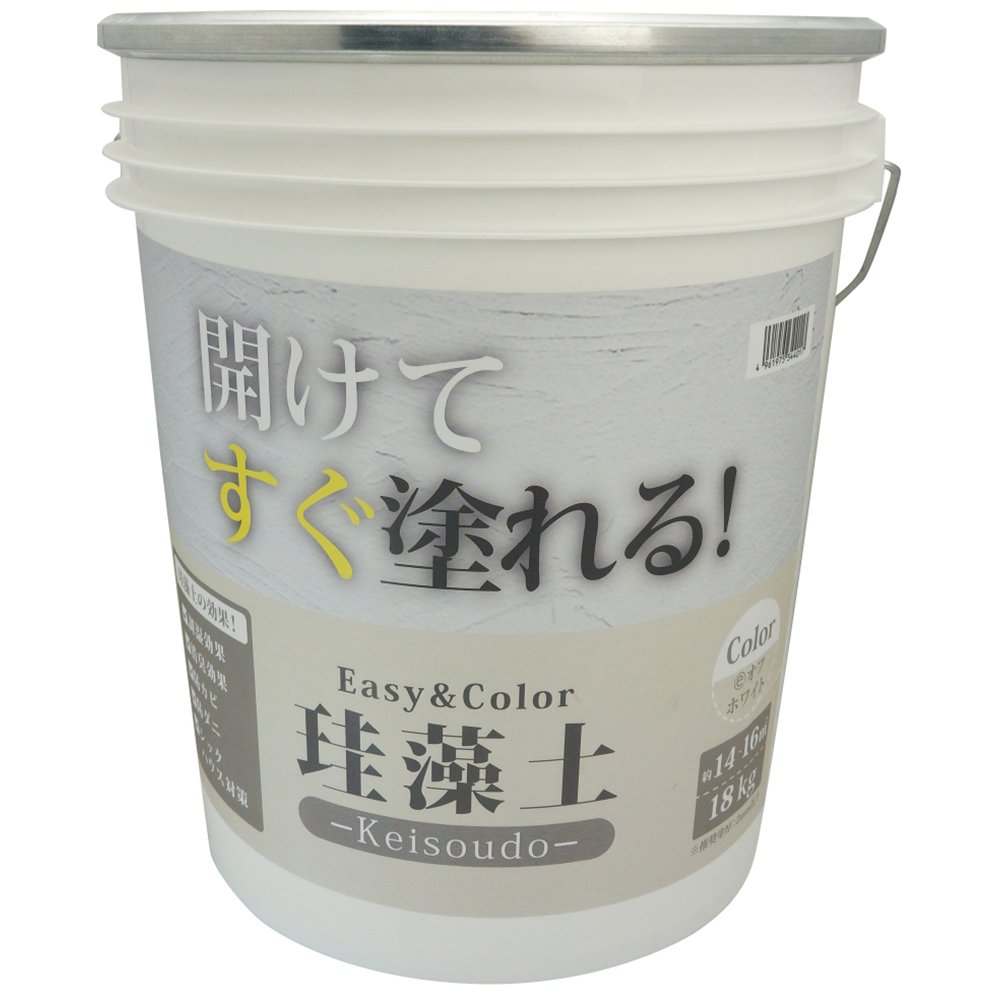 3793060014 ワンウィル Easy&Color珪藻土 18kg オフホワイト 3793060014