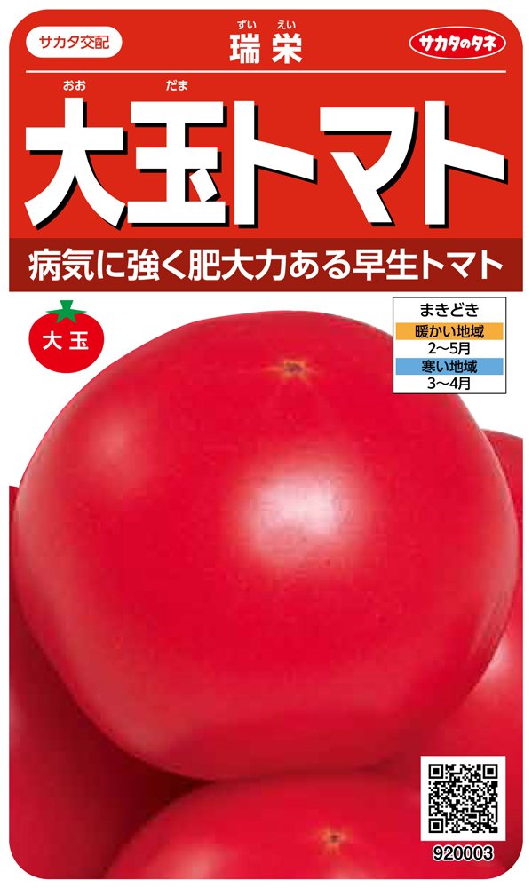 920003 サカタのタネ 実咲野菜0003 大玉トマト 瑞栄 00920003