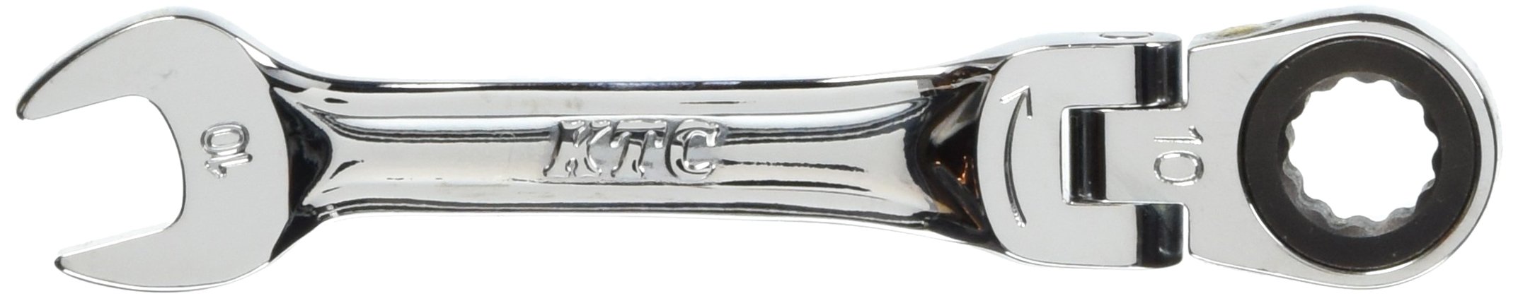MSR2S10F 京都機械工具(KTC) ショートラチェットコンビネーションレンチ (首振りタイプ) 10mm MSR2S10F