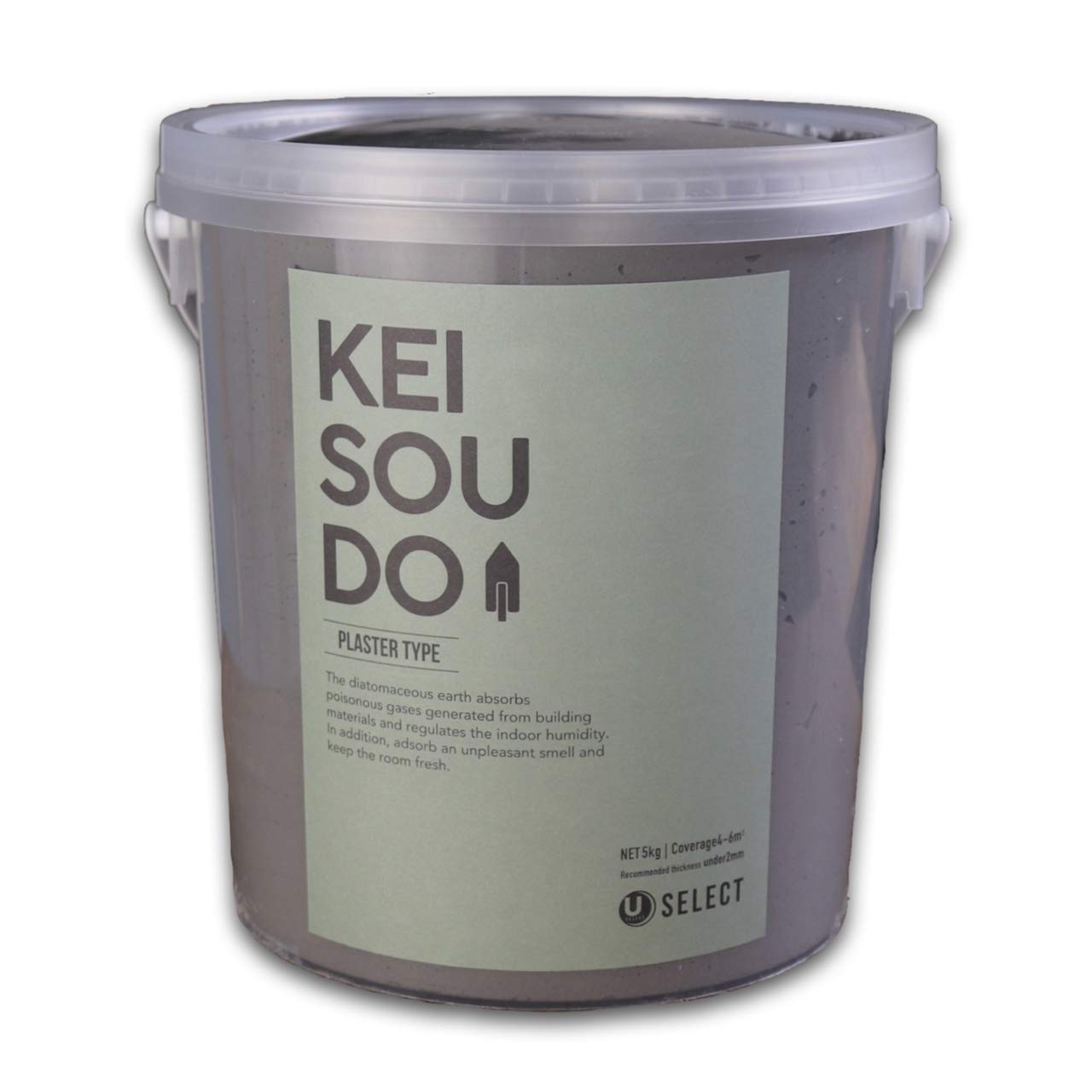 PL050072N KEISOUDO U-SELECT(ユーセレクト) 珪藻土 左官 塗り壁 壁材 塗料PLASTER TYPE 5kg CLOUD