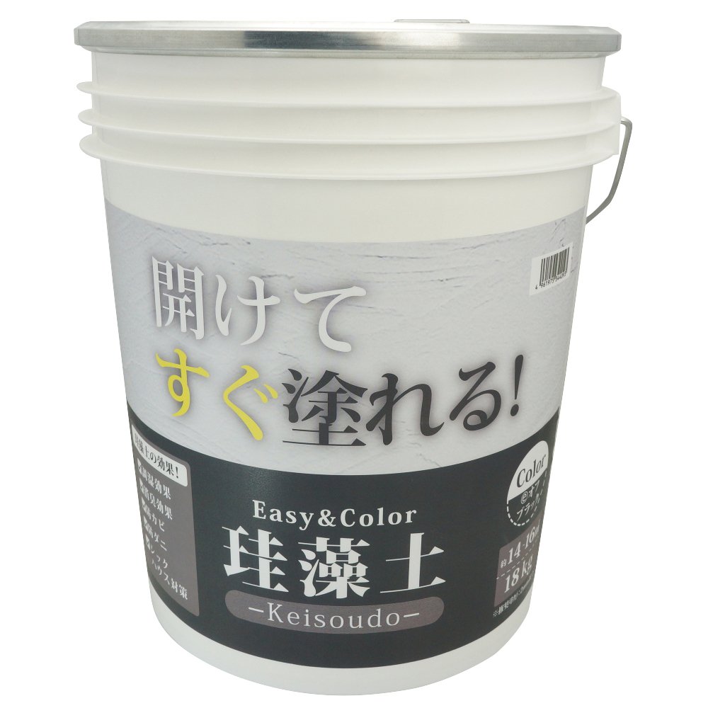 3793060022 ワンウィル Easy&Color珪藻土 18kg オフブラック 3793060022