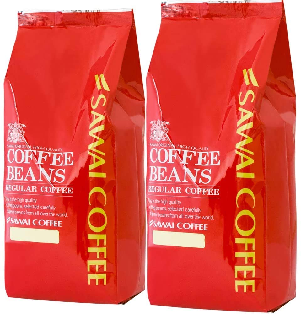 澤井珈琲 コーヒー 専門店 カフェインレスブレンド 1kg (500g x 2) 100杯分 セット 【 中挽き 】 【欠品中】
