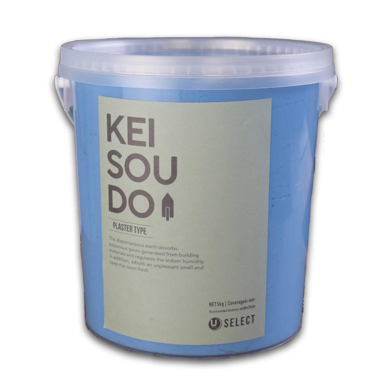 PL056970L U-SELECT(ユーセレクト) 珪藻土 左官 塗り壁 壁材 塗料 KEISOUDO PLASTER TYPE 5kg BELIZE