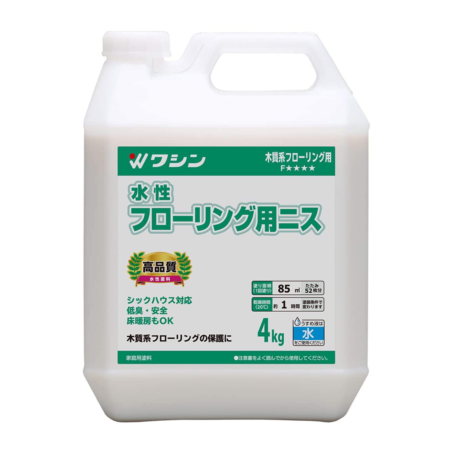 801053 和信ペイント 水性フローリング用ニス 4kg 801053