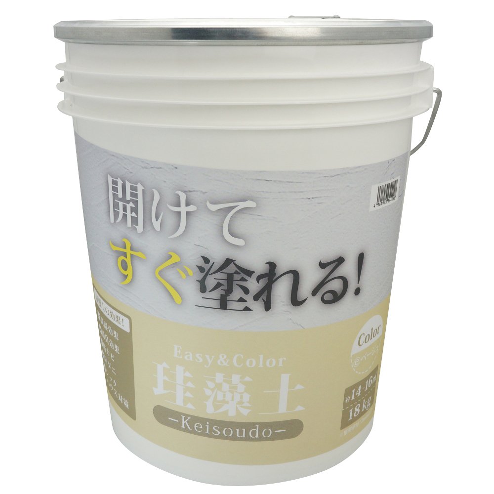 3793060017 ワンウィル Easy&Color珪藻土 18kg ベージュ 3793060017