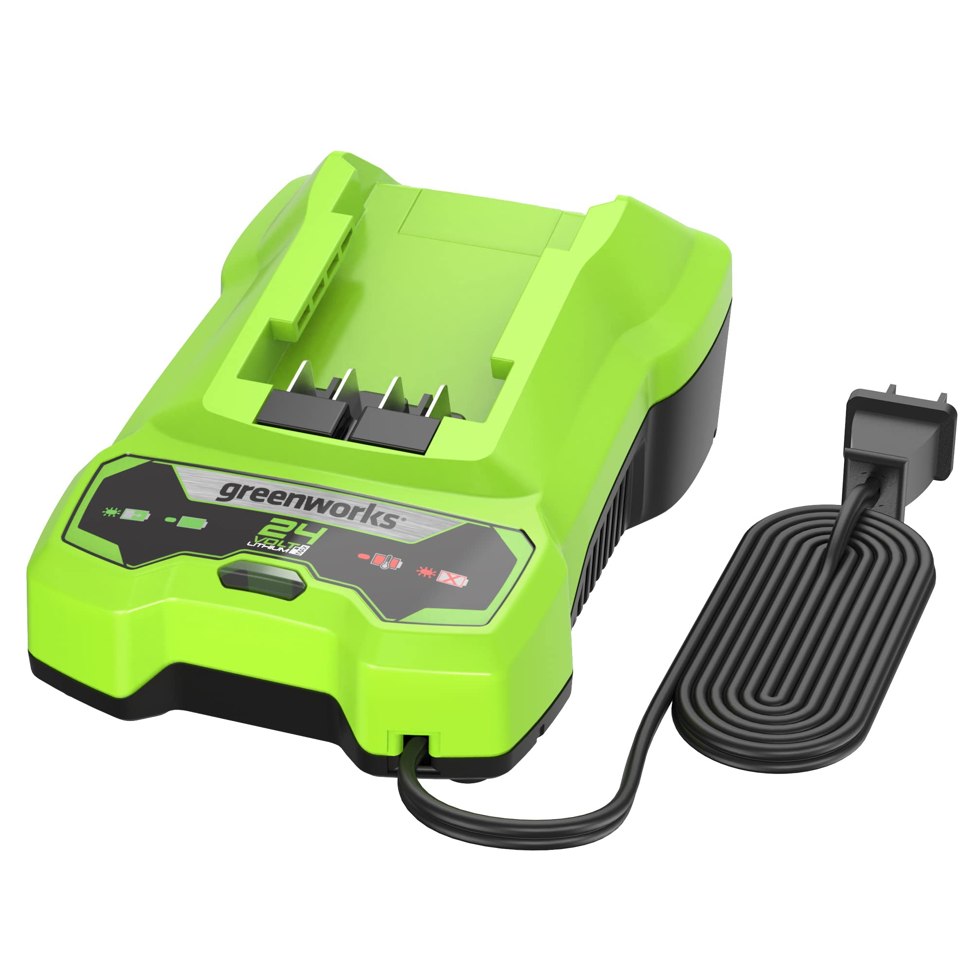CAF806 Greenworks(グリーンワークス) 24Vシリーズバッテリー充電用 4A充電器 24Vチャージャー グリーン 急速充電 【日本正規輸入品】 CAF806