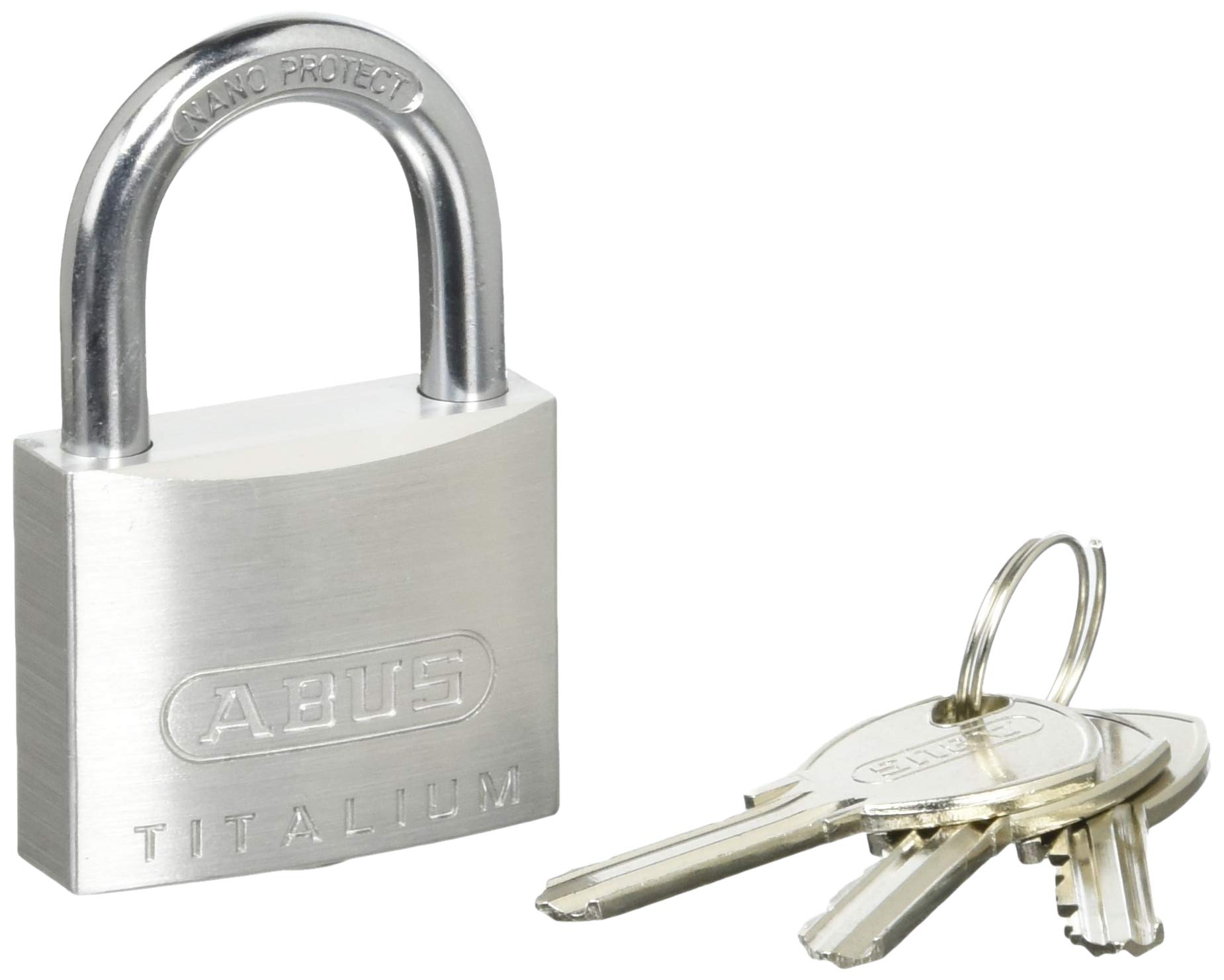 64TI 日本ロックサービス ABUS アバス南京錠 TITALIUM 64TI 2個入り シルバー 40