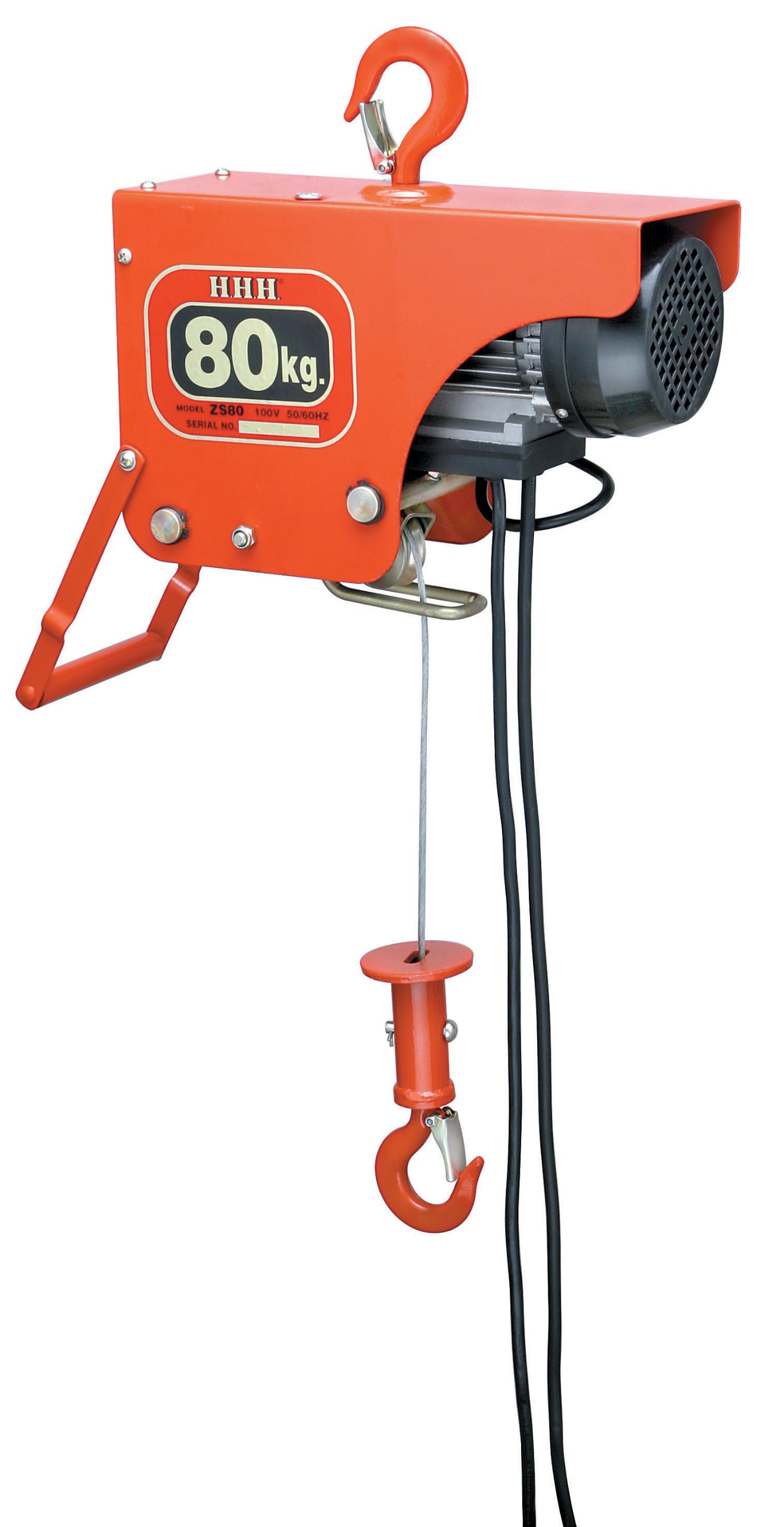 ＨＨＨ 電気ホイスト ８０ｋｇ 揚程１０ｍ ZS-80 【欠品中】