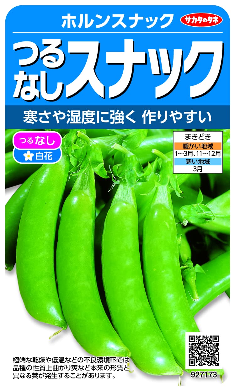 927173 実咲野菜 エンドウ つるなしスナック ホルンスナック 小袋003136