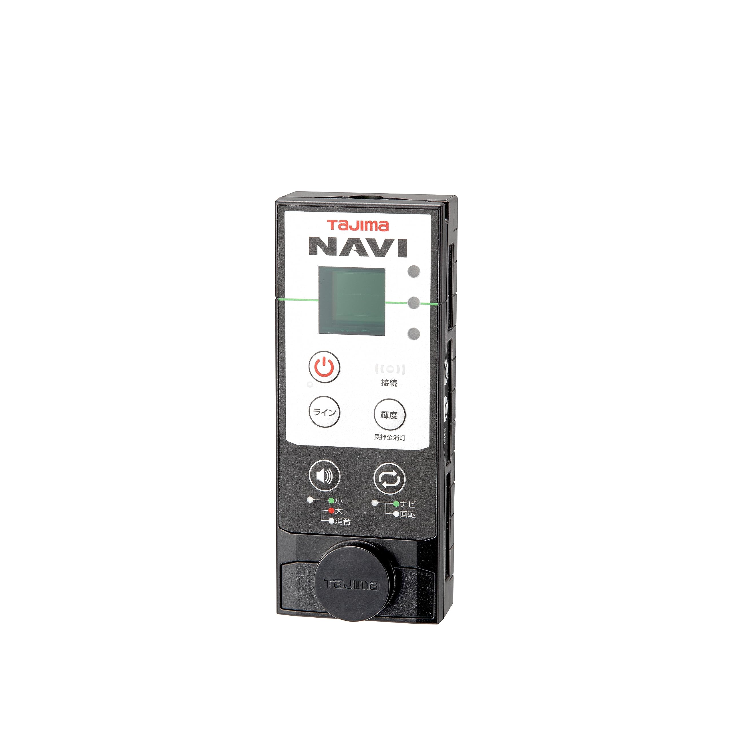 タジマ レーザー墨出し器ZEROGREEN専用受光器 セフグリーンレーザーレシーバーNAVI2 セフホルダーに着脱可能 防塵・防水設計 受光器用ケース・単４形乾電池4本付 【欠品中】