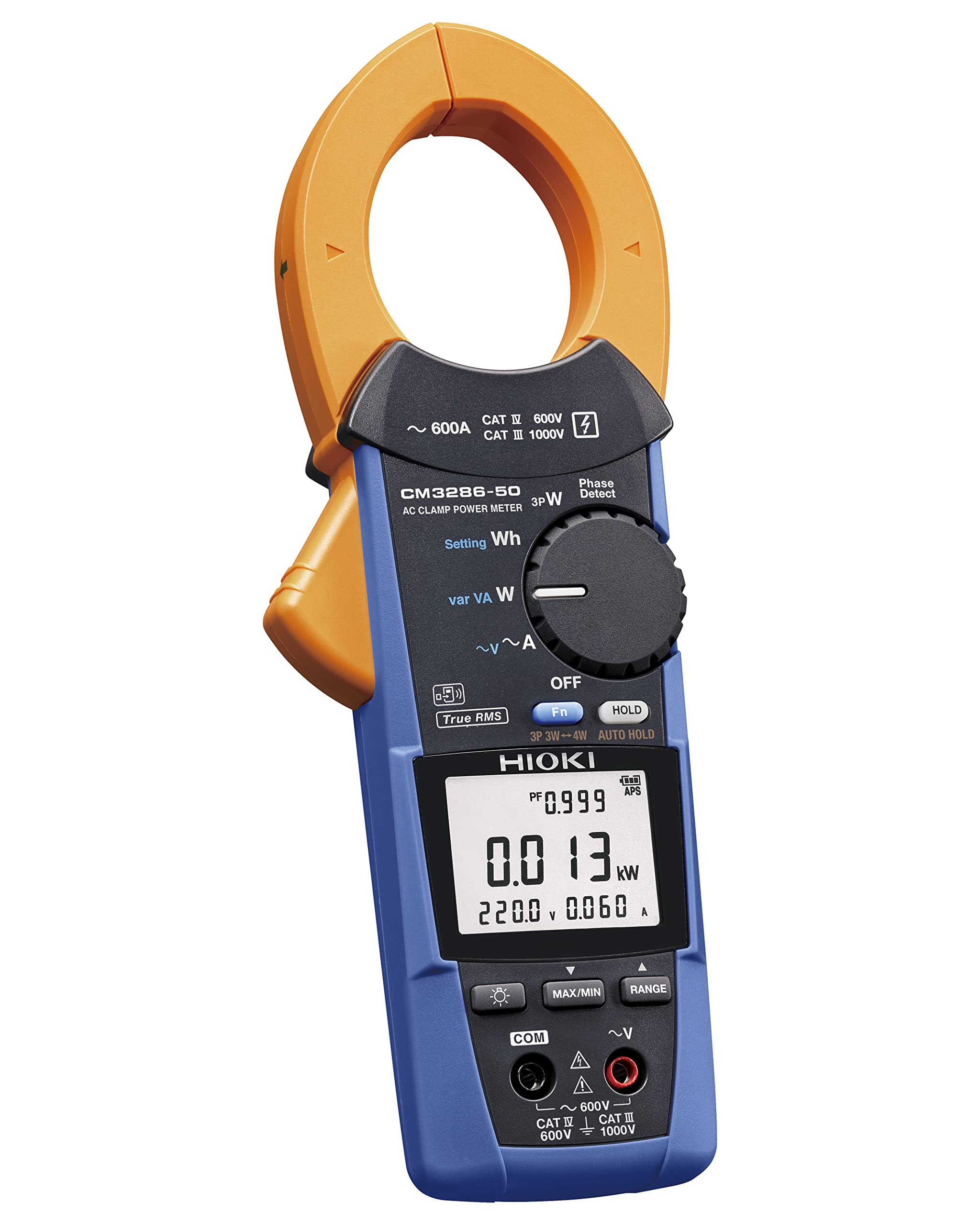 HIOKI (日置電機) ACクランプパワーメータ CM3286-50 ワイヤレスアダプタZ3210対応 Bluetooth通信 電流 電力 交流 AC 600A 携帯用ケース付属 【欠品中】