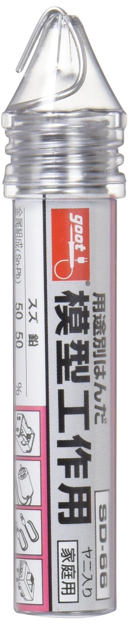 SD-66 太洋電機産業(goot) 模型工作用 鉛入りはんだ φ1.2㎜ スズ50%/鉛50% ヤニ入り SD-66