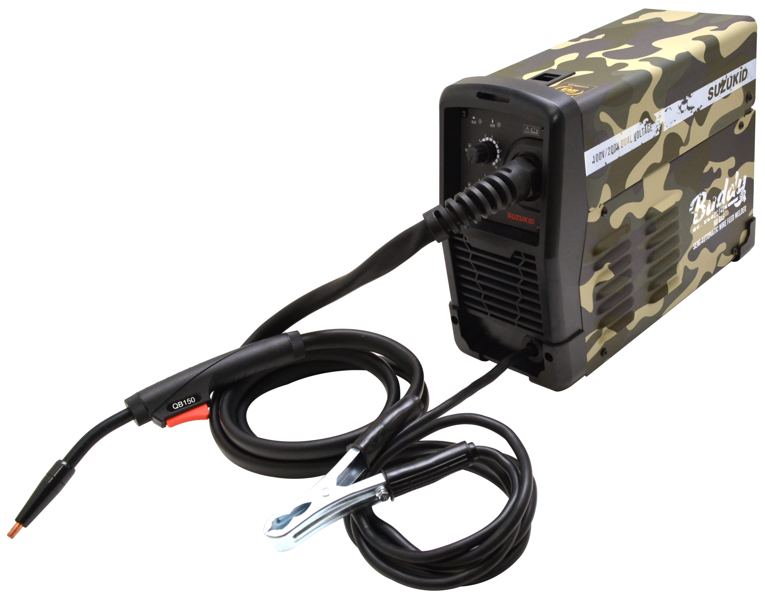 SUZUKID 半自動溶接機 Buddy140カモフラ インバータ ノンガス 100V/200V兼用 SBD-140CF【オンラインストア限定モデル】 【欠品中】